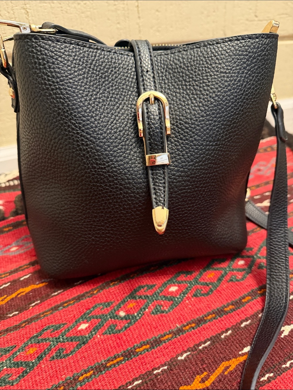 Montana West select bucket bag black Purse Women Crossbody Satchel Handbag